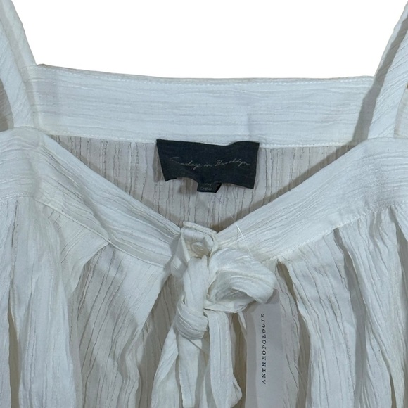 Anthropologie Sunday in Brooklyn Bow Tie Tank NWT Med - Picture 3 of 8